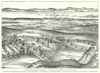Holyrood-Palast und Abtei (Stich)