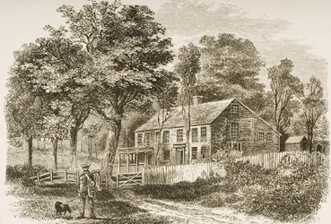 Heim des Historikers William H. Prescott, Pepperill, nahe Boston, um 1870, aus 