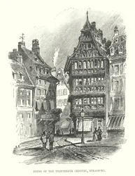 Haus des dreizehnten Jahrhunderts, Straßburg (Gravur)