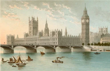 Houses of Parliament und Westminster Bridge