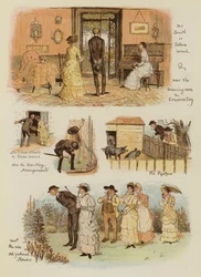 Wie Tankerville Smith ein Landhaus nahm (Chromolithografie)