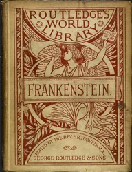 Illustrierter Vorderdeckel von Mary Shelleys „Frankenstein“