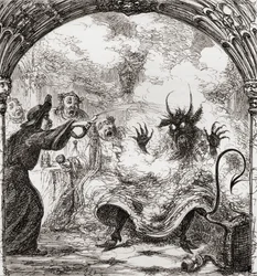 Illustration nach George Cruikshank für das Gedicht 