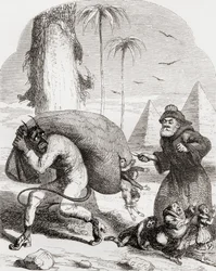 Illustration nach George Cruikshank für das Gedicht 