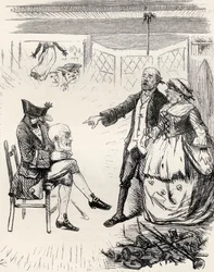 Illustration nach J. Leech für das Gedicht 