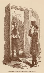 Illustration für Die Geschichte von Pendennis von Thackeray (Lithografie)