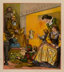 Illustration für Die fröhlichen Balladen der alten Zeit, ca. 1880