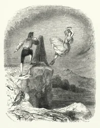 Illustration für das Ballett, Ondine oder Die Nixe