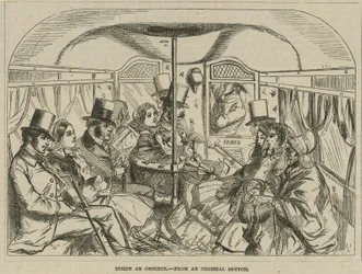 Im Inneren eines Omnibusses