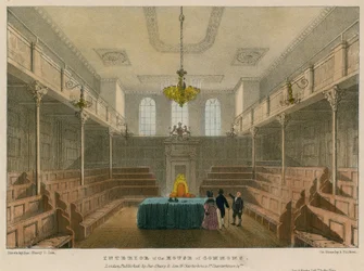 Innenansicht des House of Commons, Westminster, London