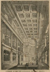 Innenraum der neuen Synagoge, Great St Helens, London