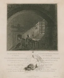 Innenansicht des Coldbath Fields Gefängnisses