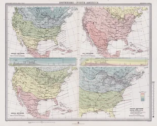 Isothermen, Nordamerika