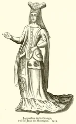Jacqueline de la Grange, Ehefrau von Jean de Montague. 1419