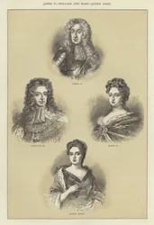 Jakob II., Wilhelm und Maria, Königin Anne