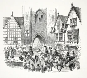 James der Erste betritt die Stadt Chester