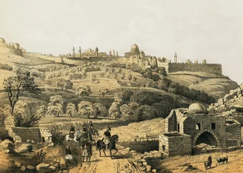 Jerusalem vom Brunnen Hiobs