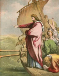 Jesus beruhigt die Wasser