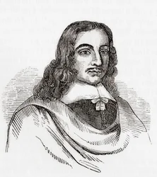 John Gadbury, englischer Astrologe und Almanach-Autor, aus Old England: A Pictorial Museum, veröffentlicht 1847