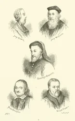 John Gower, John Wycliffe, Geoffrey Chaucer, Miles Coverdale, William Tyndale