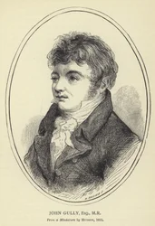 John Gully, Esquire, MR, nach einem Miniaturbild von Hudson, 1815