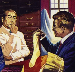 John Logie Baird erfand eine Baumwolluntersohle, um die Füße trocken zu halten