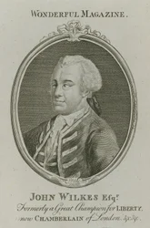 John Wilkes, ehemals ein großer Verfechter der Freiheit, jetzt Kämmerer von London