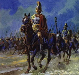 Julius Caesar marschierte seine Truppen nach Gallien, um den Aufstand niederzuschlagen