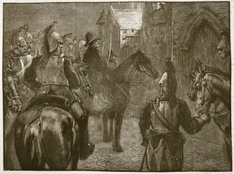 Entführung des Herzogs von Enghien, 1804, Illustration aus Cassells Illustrierter Geschichte Englands