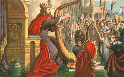 König David singt Psalmen