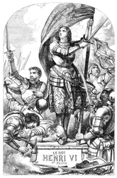 König Heinrich VI. (Heinrich VI., Teil 1) - Illustration in „Completes de William Shakespeare“ 1866