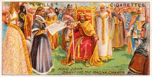 König Johann gewährt die Magna Charta