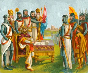König Johann unterzeichnet die Magna Carta