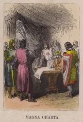 König Johann unterzeichnet die Magna Carta