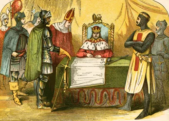 König Johann unterzeichnet die Magna Charta