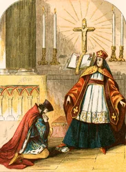 König Johanns Unterwerfung unter den Legaten des Papstes