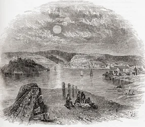 Kinsale, County Cork, Irland im 19. Jahrhundert, aus Old England: A Pictorial Museum, veröffentlicht 1847