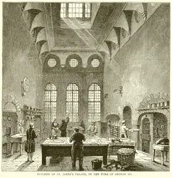 Küche des St. Jamess Palace, zur Zeit von George III