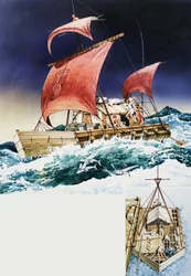 Kon-Tiki auf seiner epischen Reise