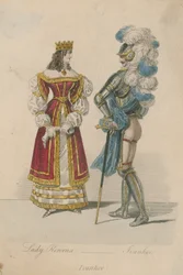 Lady Rowena und Ivanhoe