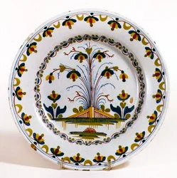 Lambeth-Delftware-Teller, ca. 1770