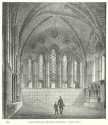 Lanzettfenster, Hereford-Kathedrale