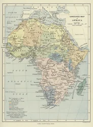 Sprachkarte von Afrika