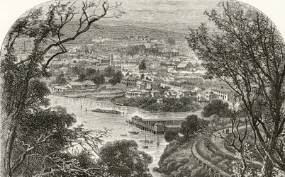 Launceston, Tasmanien, ca. 1880, aus 