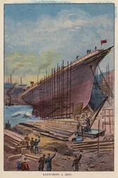 Ein Schiff zu Wasser lassen