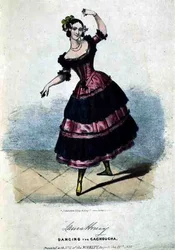 Laura Honey (ca. 1816-43) tanzt die Cachoucha