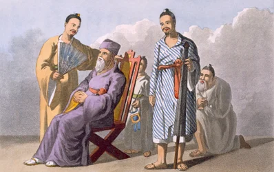 Lewchewanischer Häuptling und Gefolge, 1820