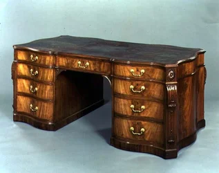 Bibliothekstisch von Gillows of Lancaster nach einem Entwurf von Thomas Chippendale, 1778 geliefert an Sir James Ibbetson