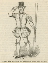 Liddy, der Gewinner von Doggetts Coat and Badge
