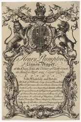 Leinenhändler, Visitenkarte